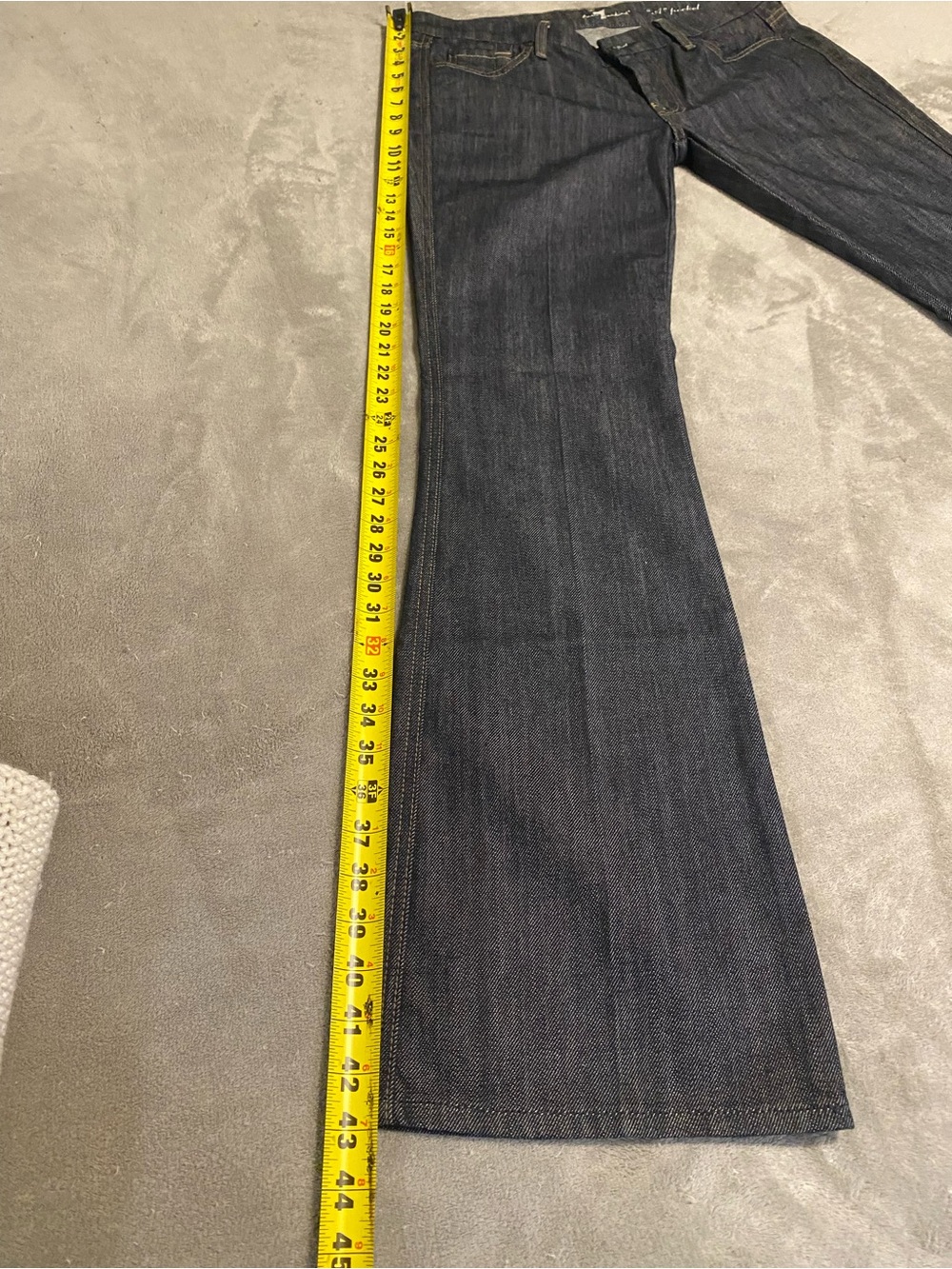 7 For All Mankind Dark Blue Flare Jeans - Picture 2 of 13